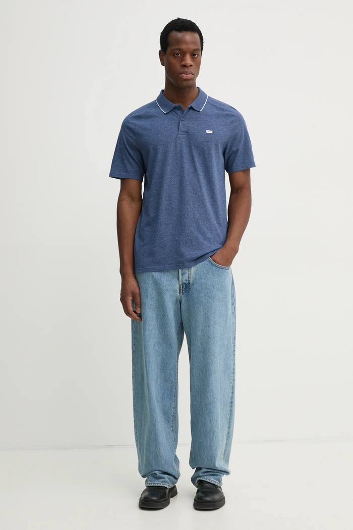 Levi's tricou polo SHORELINE TECH POLO 001EK albastru SS25