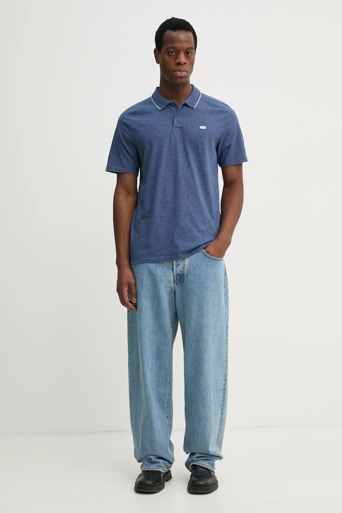 Levi's tricou polo SHORELINE TECH POLO 001EK albastru SS25