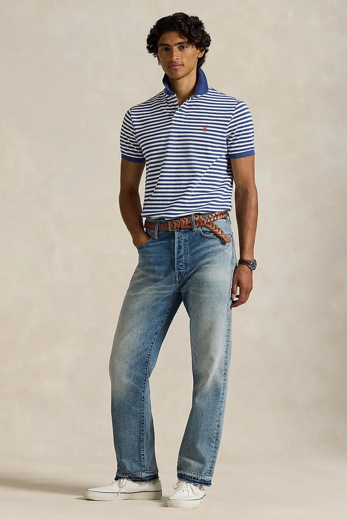 Oblečenie Bavlnené polo tričko Polo Ralph Lauren 710956682 tmavomodrá
