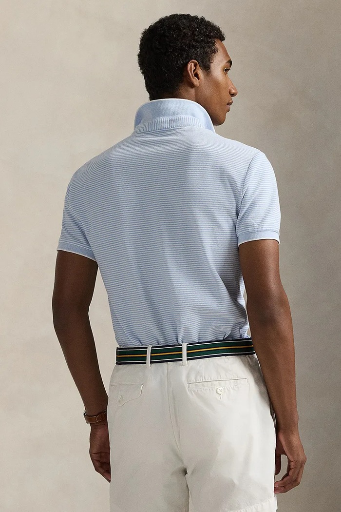 Bavlněné polo tričko Polo Ralph Lauren 710963495 modrá SS25