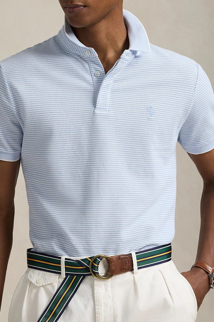 Oblečení Bavlněné polo tričko Polo Ralph Lauren 710963495 modrá