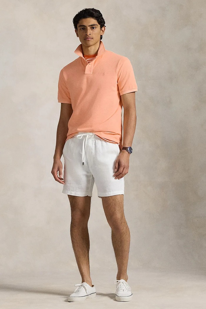 Oblečenie Bavlnené polo tričko Polo Ralph Lauren 710969626 oranžová