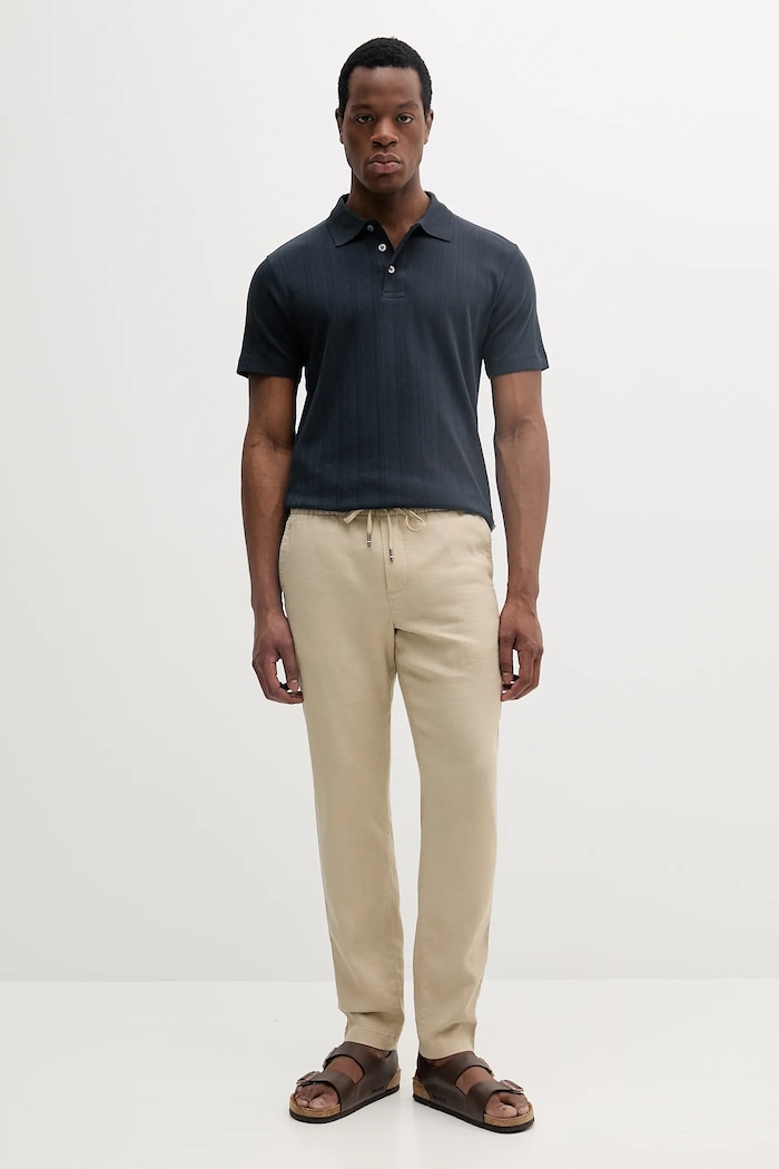 Lindbergh polo de bumbac 30.404115.NAVY bleumarin SS26