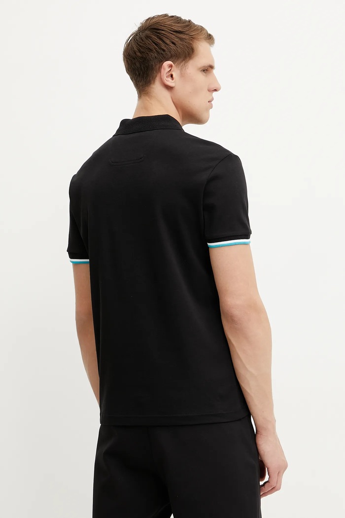 Îmbrăcăminte BOSS Green polo de bumbac 50538185 negru