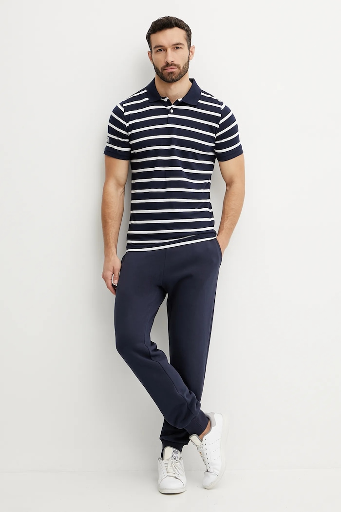 Pamučna polo majica Helly Hansen NEWPORT POLO 34412 mornarsko plava SS25