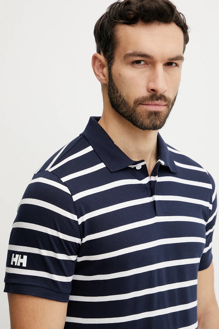 Pamučna polo majica Helly Hansen NEWPORT POLO mornarsko plava 34412