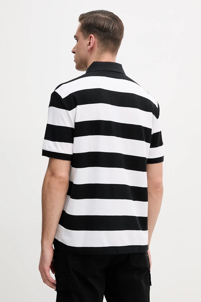 Odzież BOSS Orange polo bawełniane 50508327 czarny