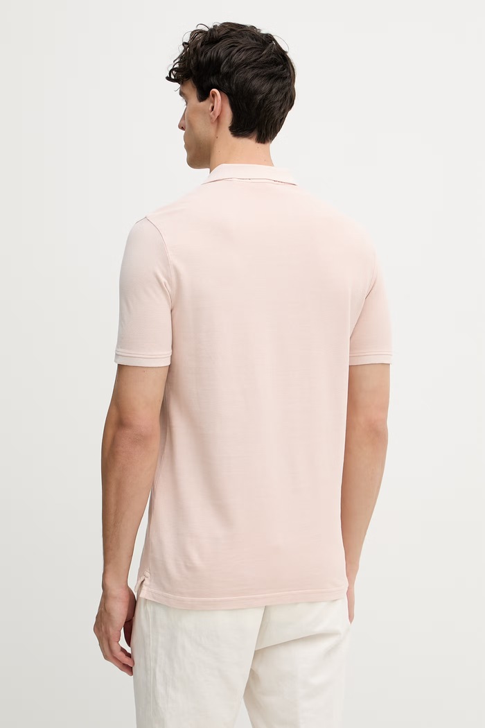 Ρούχα Βαμβακερό μπλουζάκι πόλο Guess M2YP24.KC9T1 ροζ