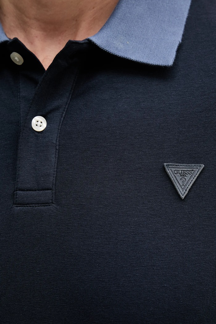 Polo tričko Guess NOLAN Guess M5GP66.J1314 tmavomodrá