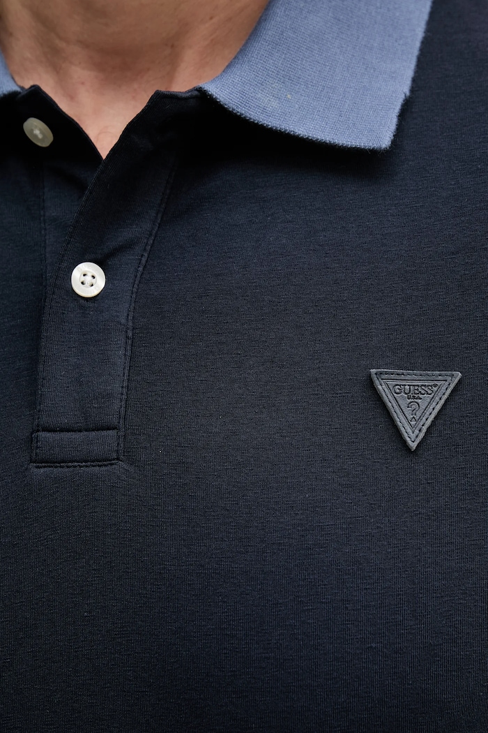 Polo tričko Guess NOLAN Guess M5GP66.J1314 tmavomodrá