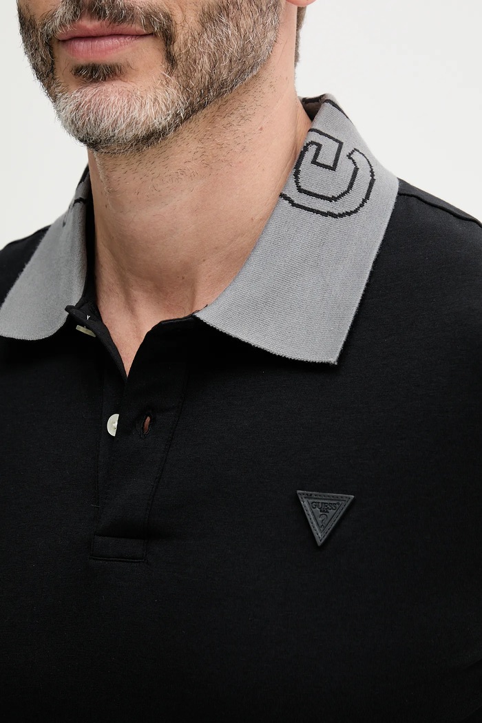 Polo tričko Guess NOLAN M5GP66.J1314 černá