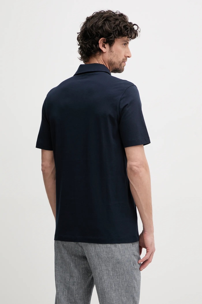Oblečení Bavlněné polo tričko BOSS 50539814 námořnická modř