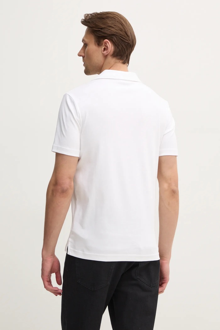 Oblečení Bavlněné polo tričko Calvin Klein K10K114133 bílá