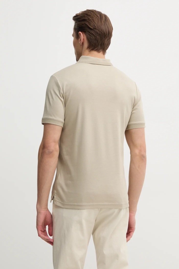 Odzież Calvin Klein polo bawełniane K10K114135 beżowy