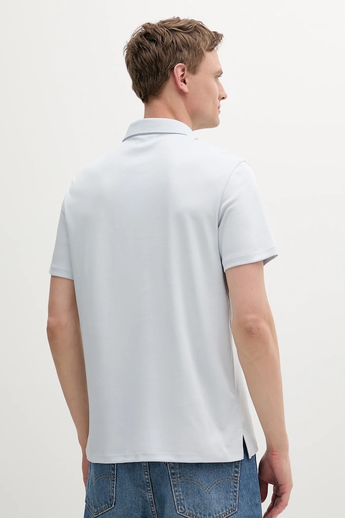 Calvin Klein polo tričko pánske bavlnené LV04LB276G modrá SS26