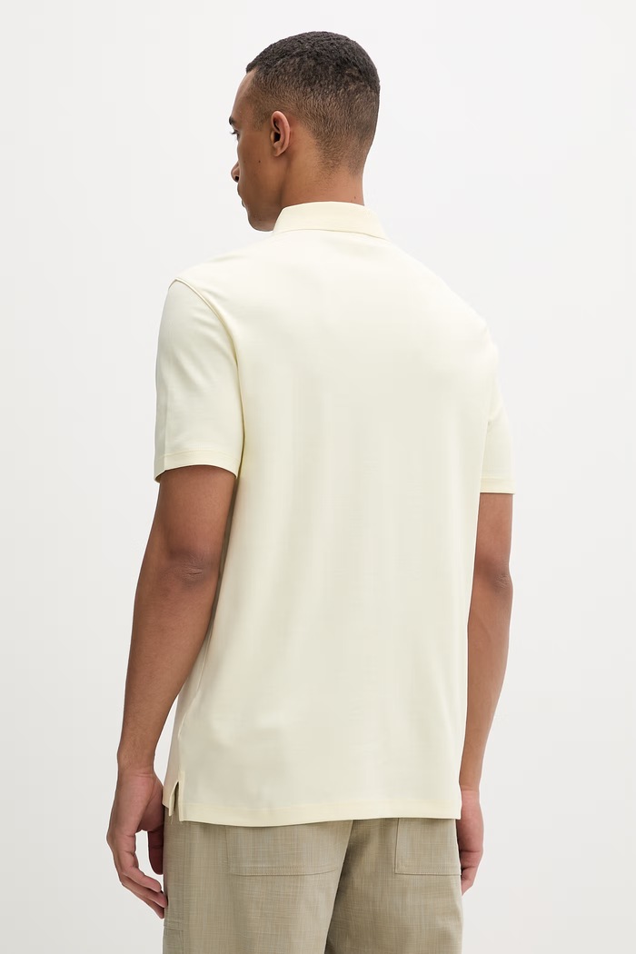 Îmbrăcăminte Calvin Klein polo bărbătesc din bumbac LV04LB276G galben