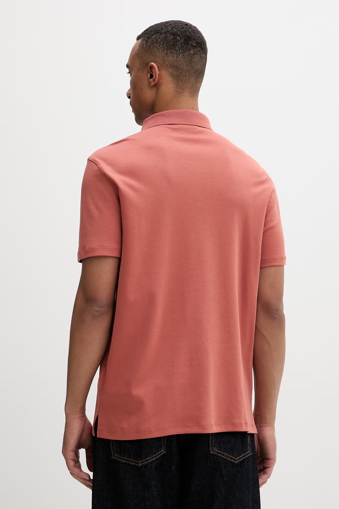 Îmbrăcăminte Calvin Klein polo bărbați din bumbac LV04LB276G portocaliu