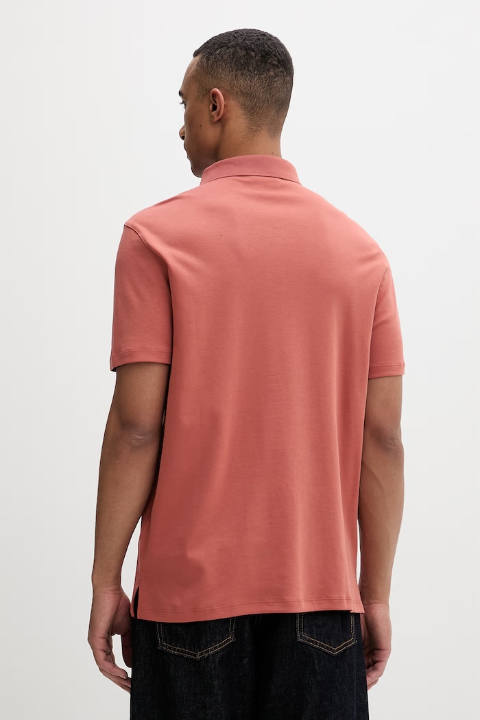 Îmbrăcăminte Calvin Klein polo bărbați din bumbac LV04LB276G portocaliu