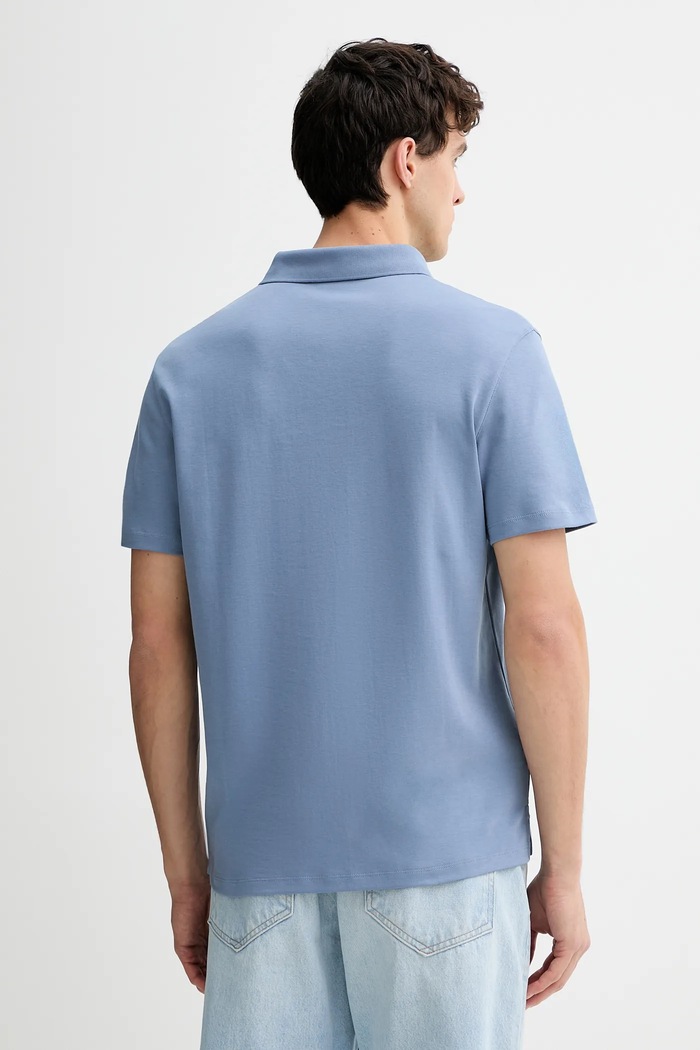 Oblečenie Calvin Klein polo tričko pánske bavlnené LV04LB276G fialová