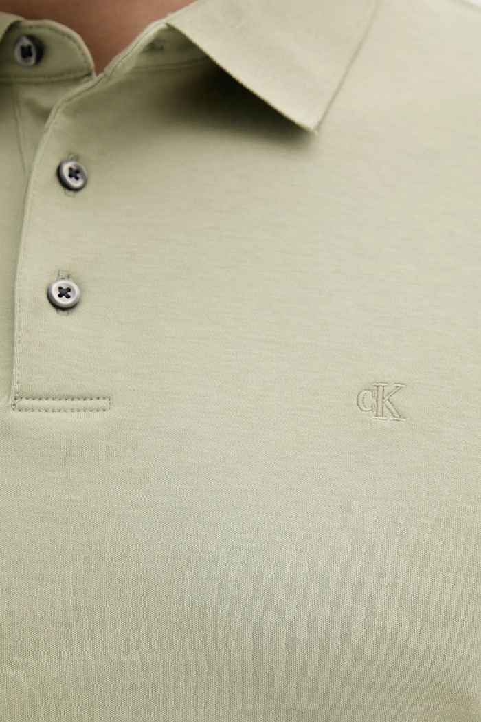 Calvin Klein polo tričko pánske bavlnené LV04LB276G zelená