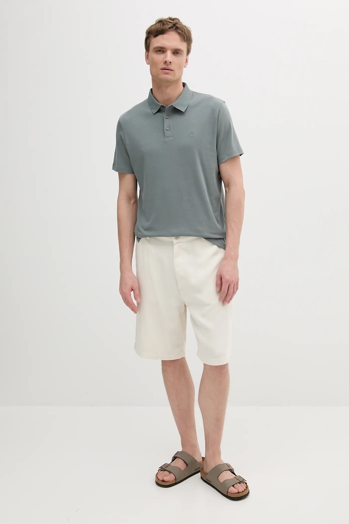 Calvin Klein polo tričko pánske bavlnené LV04LB276G zelená SS26