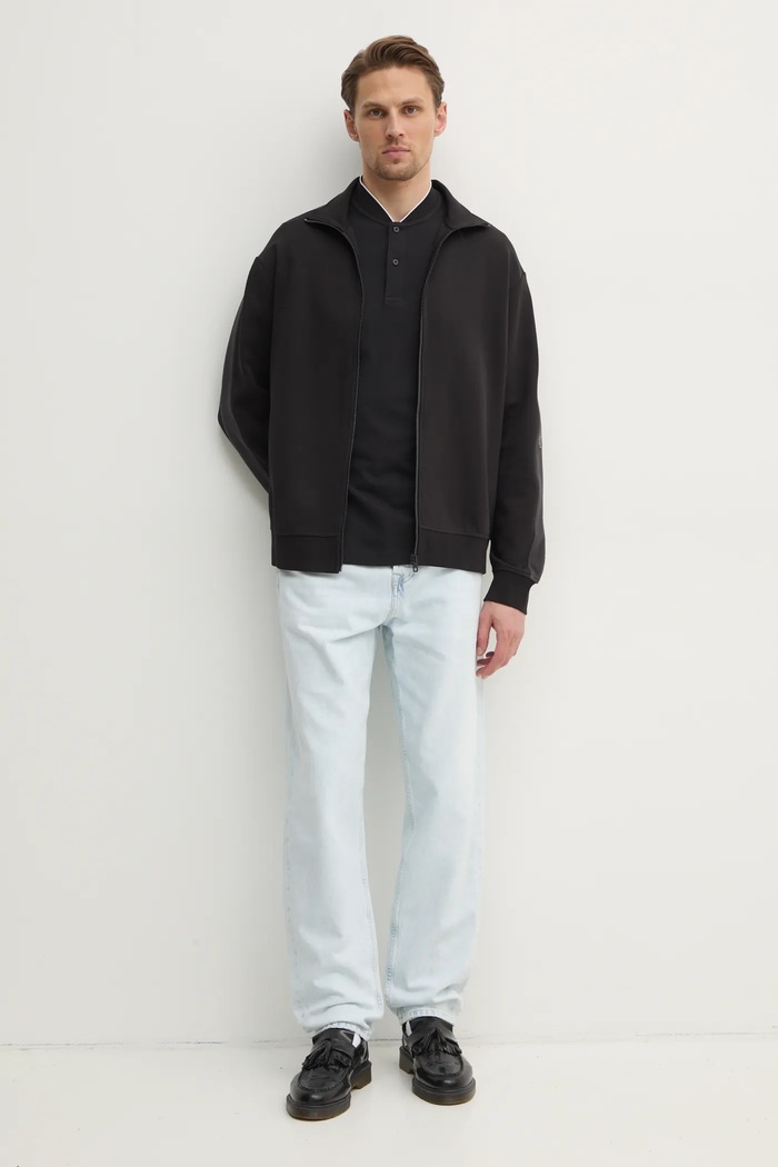 Πόλο Calvin Klein K10K114139 μαύρο SS25