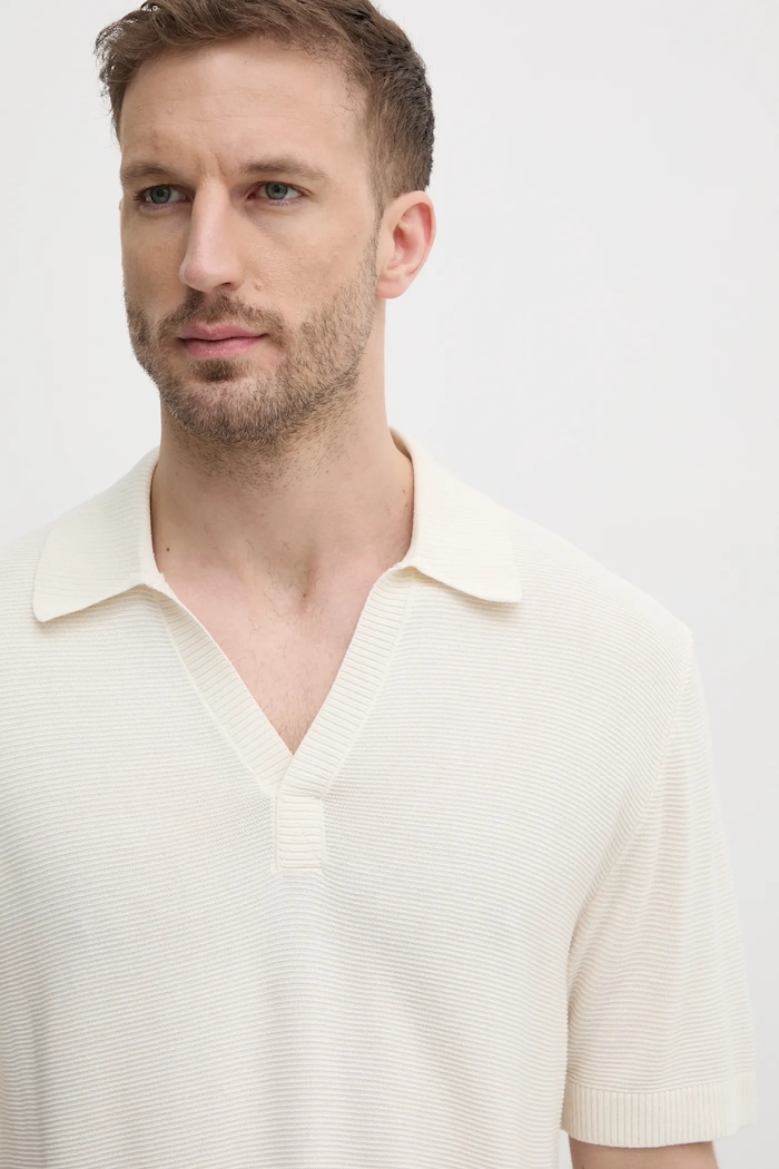 Tommy Hilfiger polo beżowy UM0UM03528