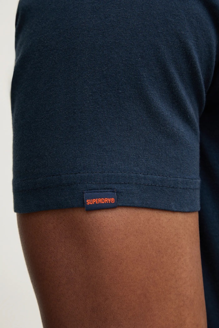 Polo bawełniane Superdry granatowy M1110440A.98T