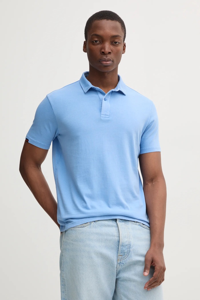 Superdry polo de bumbac regular albastru M1110440A.BYJ