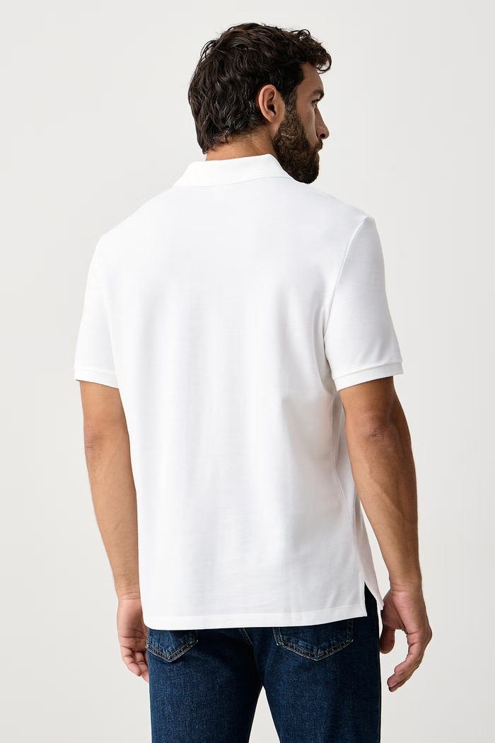 Odzież Calvin Klein Jeans Polo męskie bawełniane LV040EM269 biały