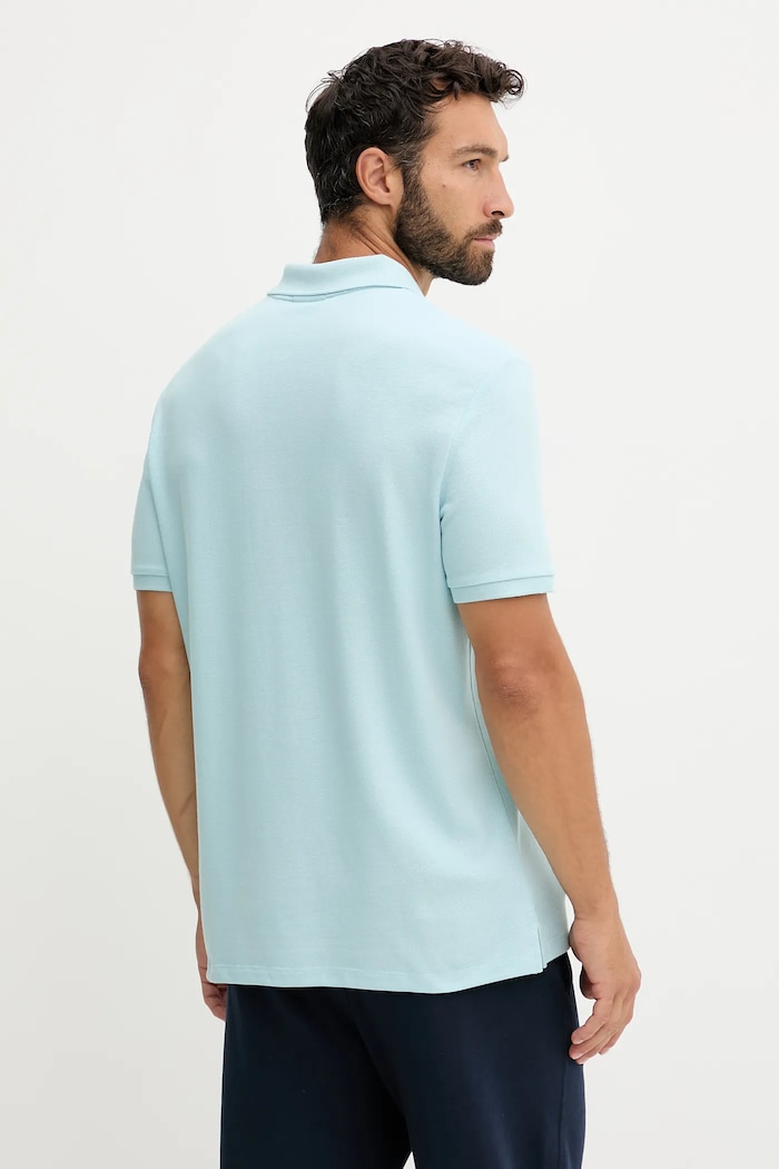 Oblečenie Calvin Klein Jeans polo tričko pánske bavlnené LV040EM269 modrá
