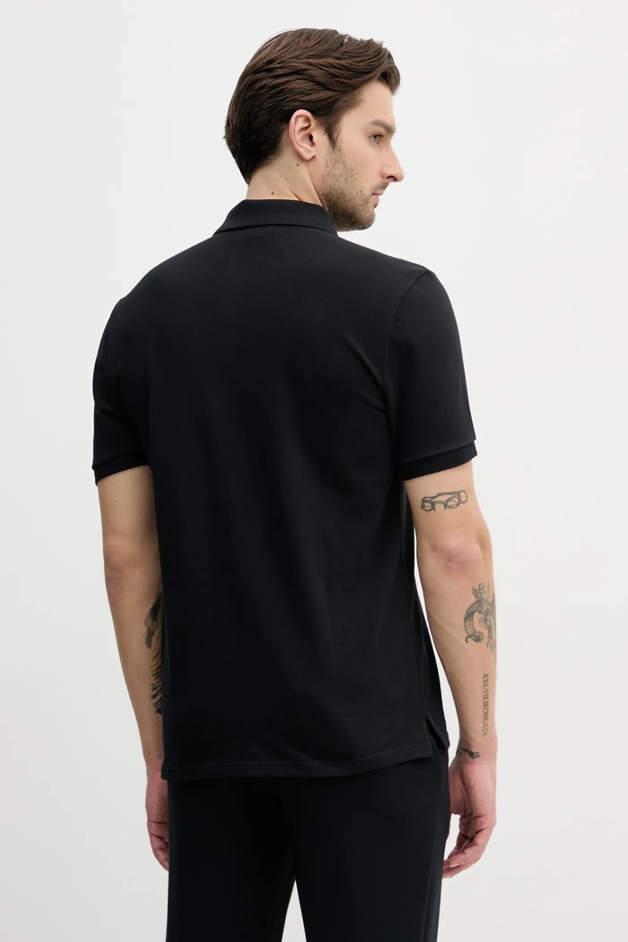 Îmbrăcăminte Calvin Klein Jeans polo bărbați de bumbac LV040EM269 negru