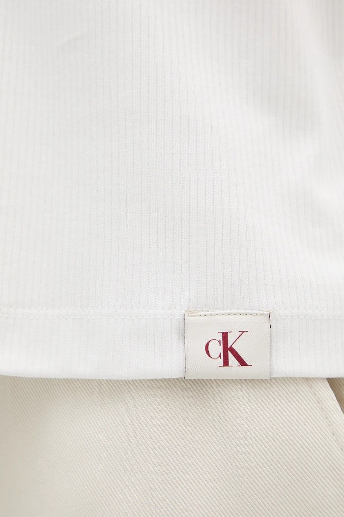 Calvin Klein Jeans polo de bumbac LV04RB282G alb