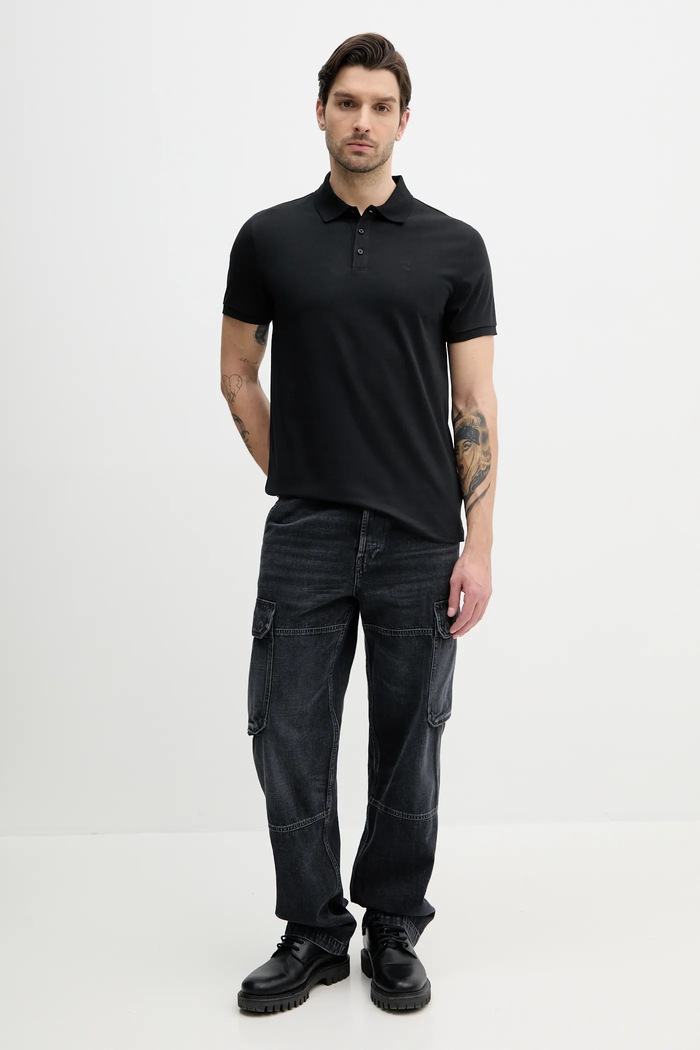 Calvin Klein Jeans Polo LV040HM281 czarny AA00