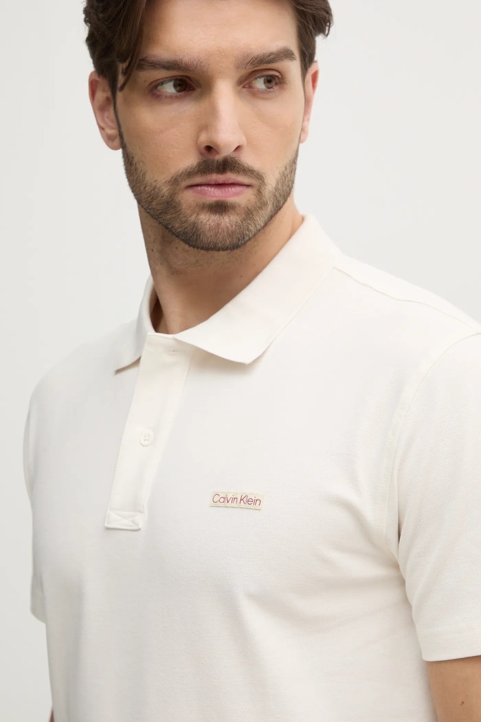 Polo tričko Calvin Klein Jeans béžová J30J327534