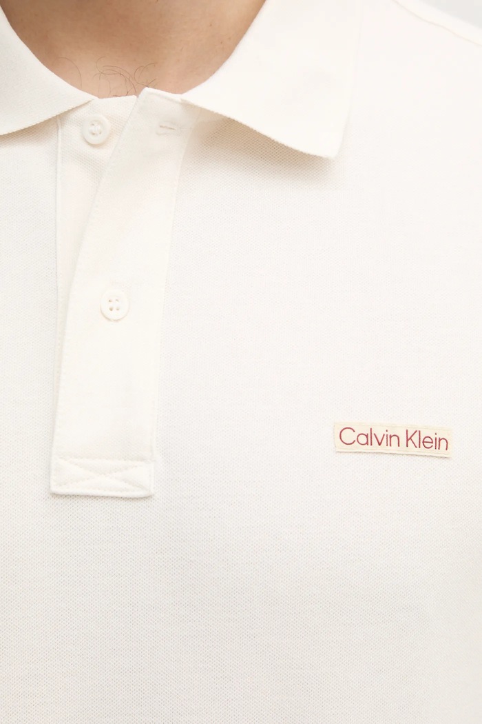 Polo tričko Calvin Klein Jeans J30J327534 béžová
