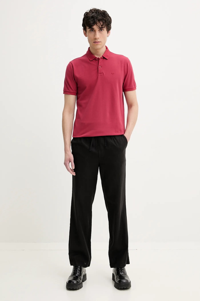 Πόλο Hollister Co. KI324.5170.510 κόκκινο SS25