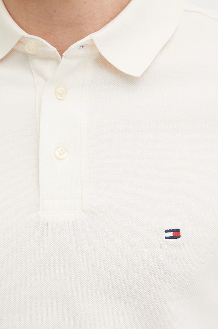 Tommy Hilfiger polo din bumbac cu elastan MW0MW17771. bej