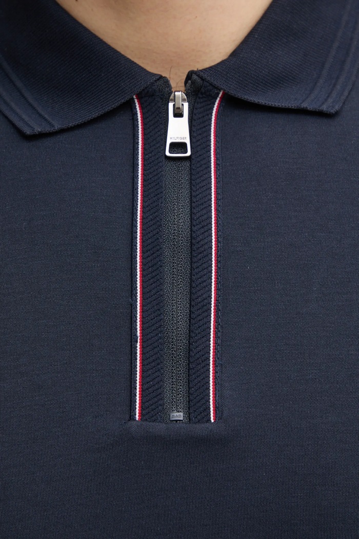 Bavlněné polo tričko Tommy Hilfiger MW0MW38487 námořnická modř