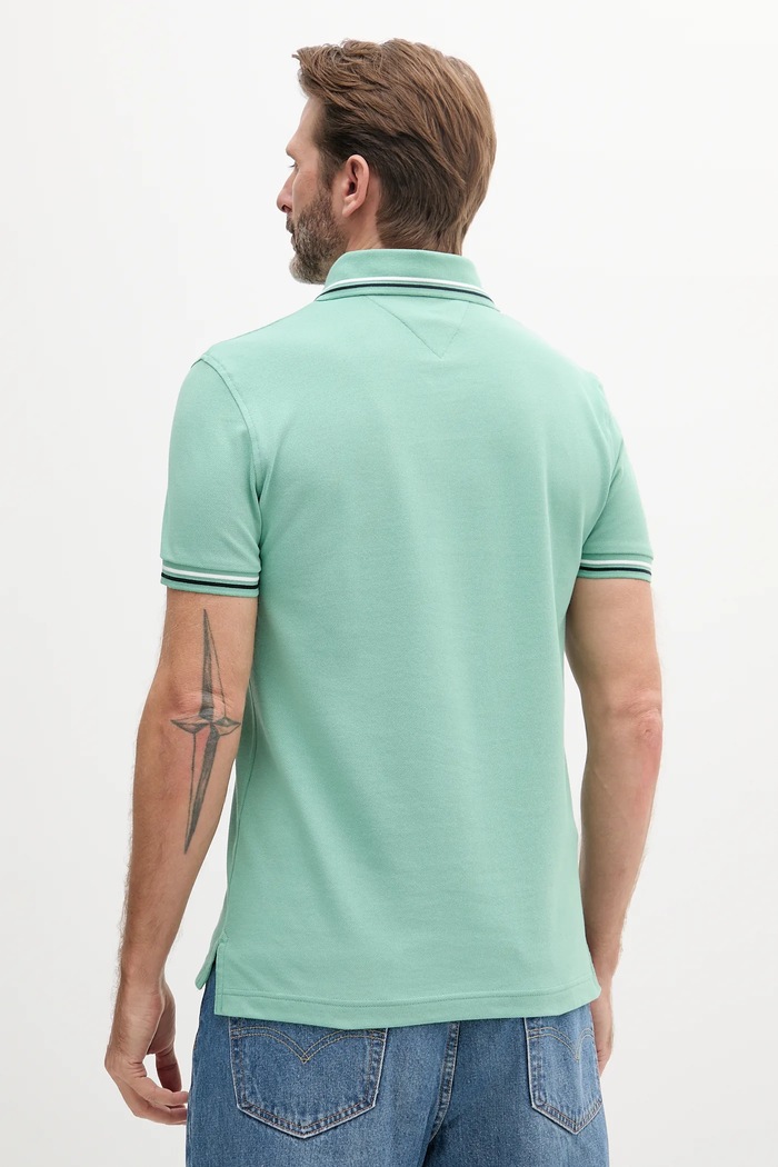 Tommy Hilfiger t-shirt ανδρικό βαμβακερό MW0MW39993 πράσινο SS26