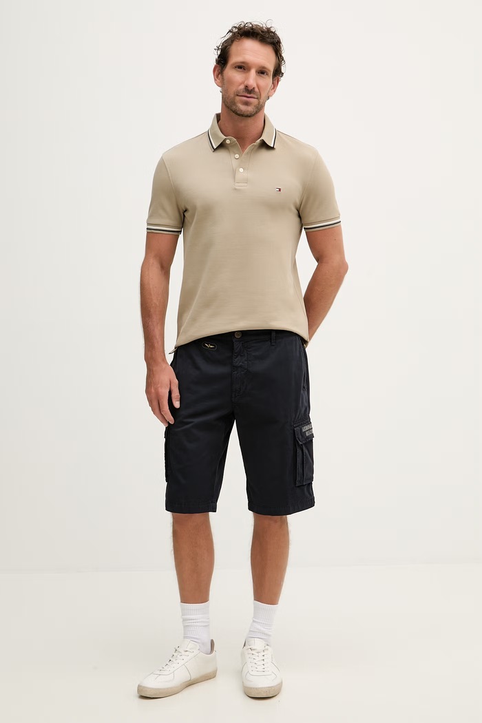 Tommy Hilfiger tričko pánske bavlnené MW0MW39993 zelená SS26