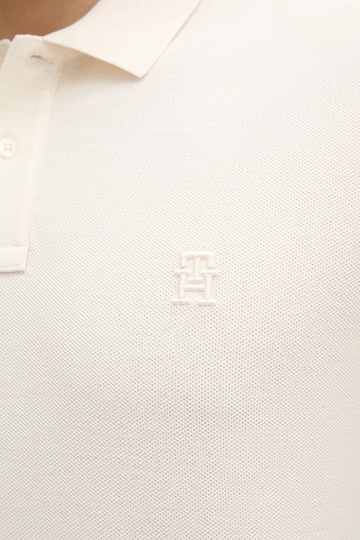 Bavlněné polo tričko Tommy Hilfiger MW0MW33167 béžová