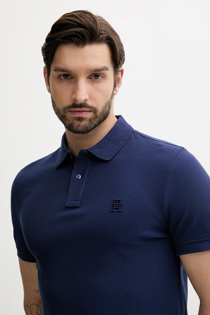 Odjeća Pamučna polo majica Tommy Hilfiger MW0MW33167 mornarsko plava
