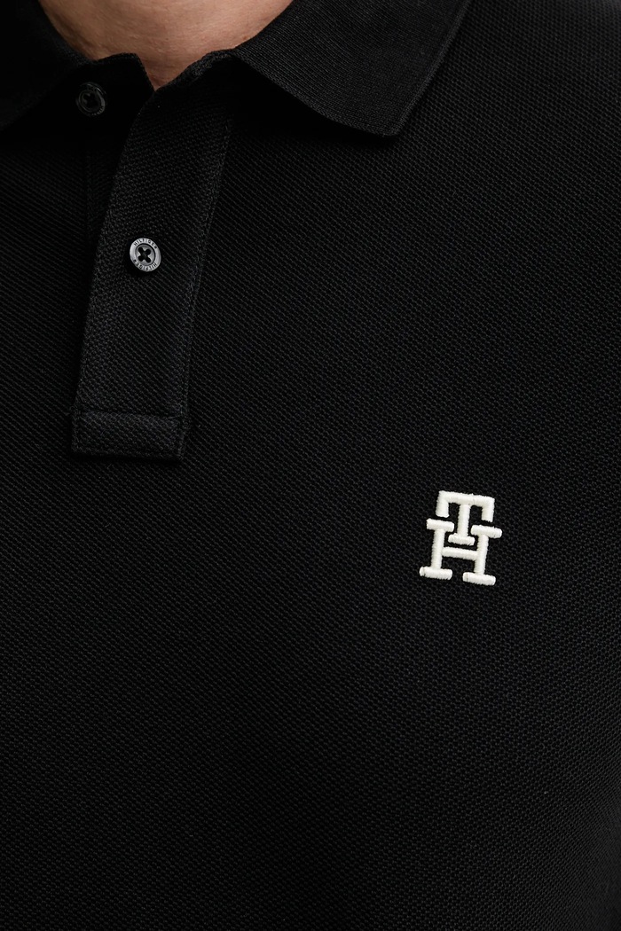 Pamučna polo majica Tommy Hilfiger MW0MW33167 crna