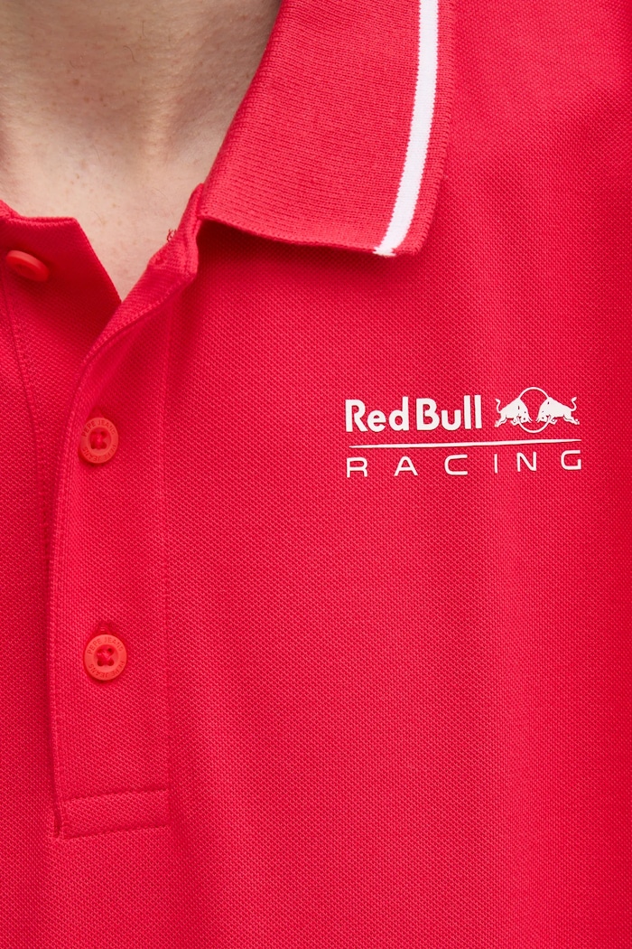 Red Bull Racing x Pepe Jeans polo TIPPED LOGO POLO RM540013 czerwony