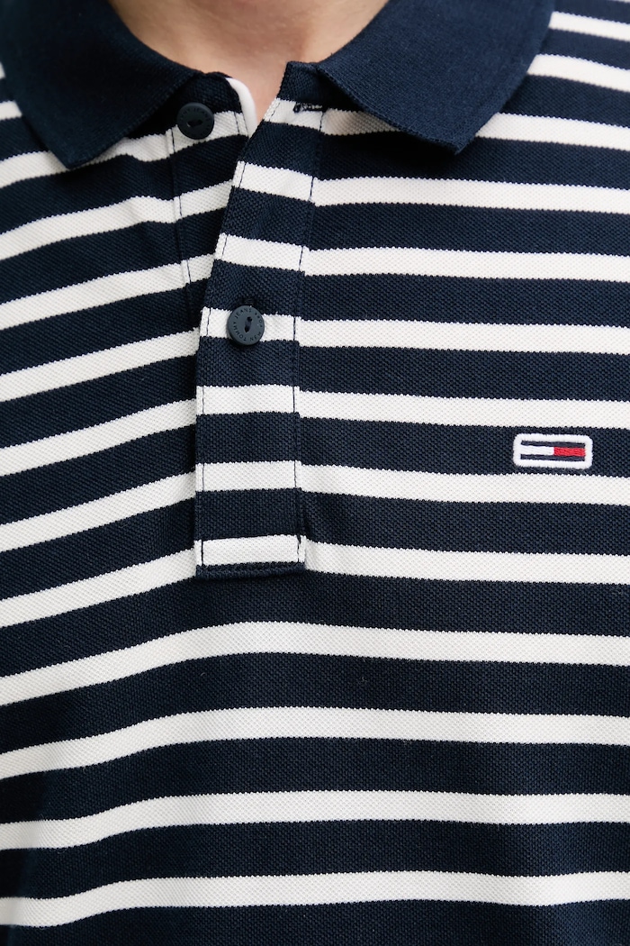 Tommy Jeans polo da uomo in cotone DM0DM20676 blu navy