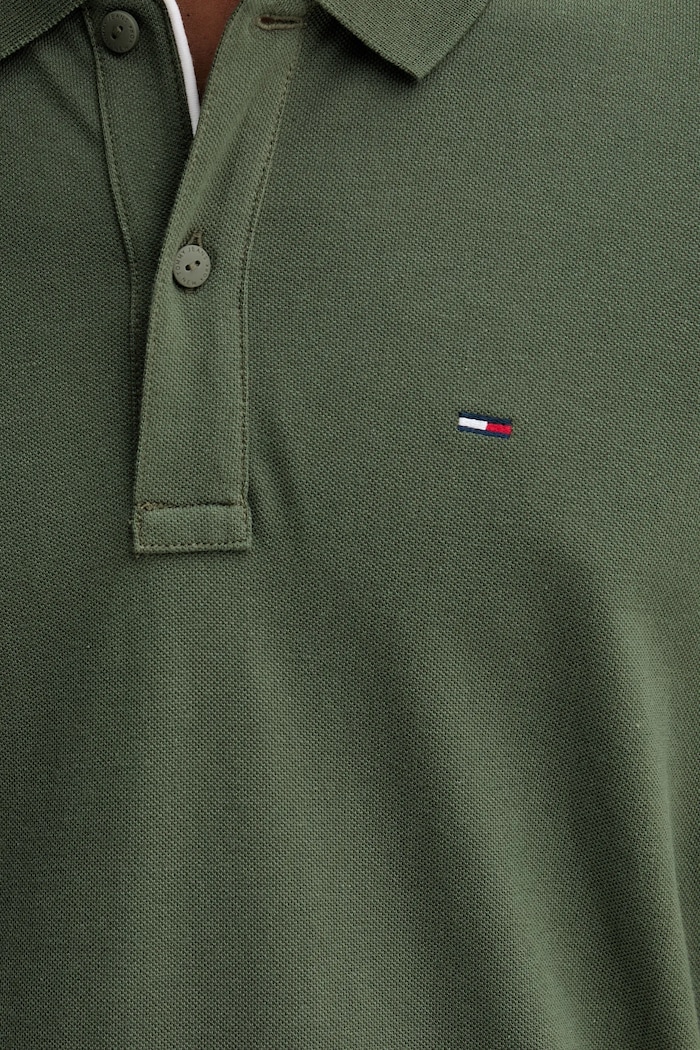 Tommy Jeans polo tričko pánske bavlnené DM0DM20676 zelená