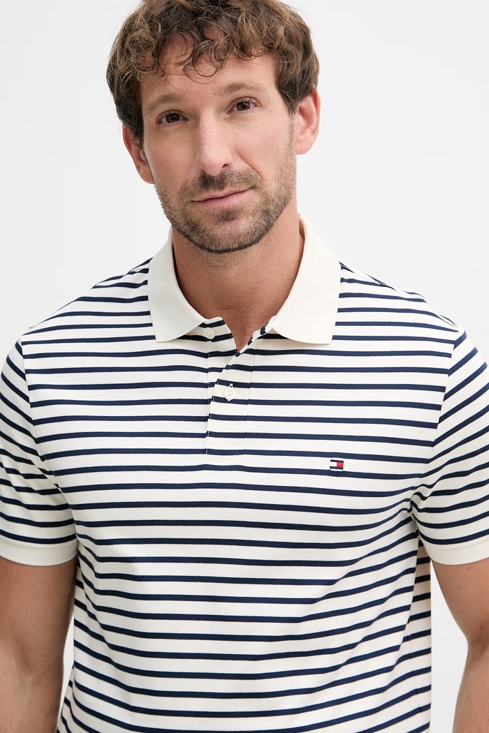 Tommy Hilfiger polo tričko pánske bavlnené tmavomodrá MW0MW39994