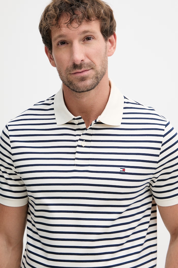 Tommy Hilfiger polo tričko pánske bavlnené tmavomodrá MW0MW39994