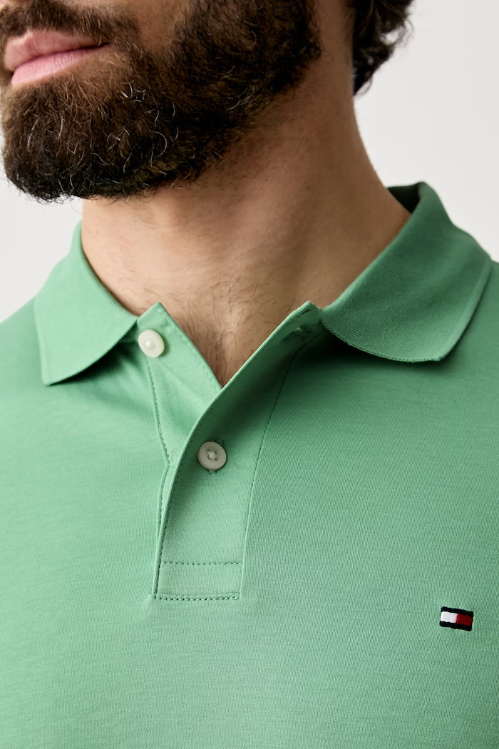Tommy Hilfiger polo pentru bărbați, din bumbac MW0MW39994 verde